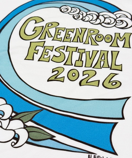 GREENROOM(グリーンルーム)の「【GREENROOM FESTIVAL / グリーンルーム フェスティバル】HEATHER BROWN × GREENROOM FESTIVAL 26 TEE(Tシャツ/カットソー・メンズ・ネイビー/ピンク/ホワイト・X-LARGE/LARGE/MEDIUM)」の4枚目の写真