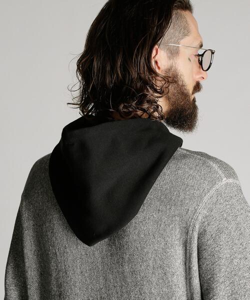Schott(ショット)の「Schott/ショット/SALT AND PEPPER HOODED SWEAT/ソルトアンドペッパー パーカー(パーカー・メンズ・グレー/ベージュ・M/L/XL/2XL)」の9枚目の写真