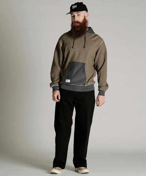 Schott(ショット)の「Schott/ショット/SALT AND PEPPER HOODED SWEAT/ソルトアンドペッパー パーカー(パーカー・メンズ・グレー/ベージュ・M/L/XL/2XL)」の15枚目の写真