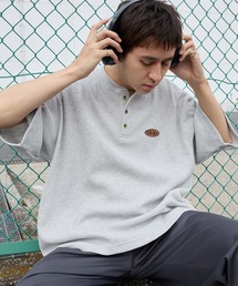 ddp（ディーディーピー）の「ddp ディーディーピー 別注 ロゴ刺繍 ヘンリーネック サーマル半袖Tシャツ<速乾>（Tシャツ/カットソー）」