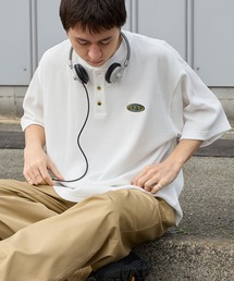 ddp（ディーディーピー）の「ddp ディーディーピー 別注 ロゴ刺繍 ヘンリーネック サーマル半袖Tシャツ<速乾>（Tシャツ/カットソー）」