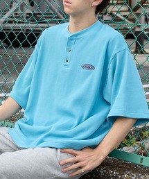 ddp（ディーディーピー）の「ddp ディーディーピー 別注 ロゴ刺繍 ヘンリーネック サーマル半袖Tシャツ<速乾>（Tシャツ/カットソー）」