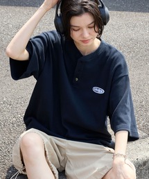 ddp（ディーディーピー）の「ddp ディーディーピー 別注 ロゴ刺繍 ヘンリーネック サーマル半袖Tシャツ<速乾>（Tシャツ/カットソー）」