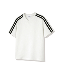 ハンナトラックVネック半袖Tシャツ4カラー[WASV_1501]