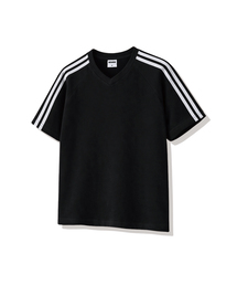 ハンナトラックVネック半袖Tシャツ4カラー[WASV_1501]