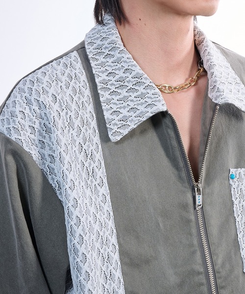 Lace Detroit Jacket/レースデトロイトジャケット（ブルゾン）｜VI E