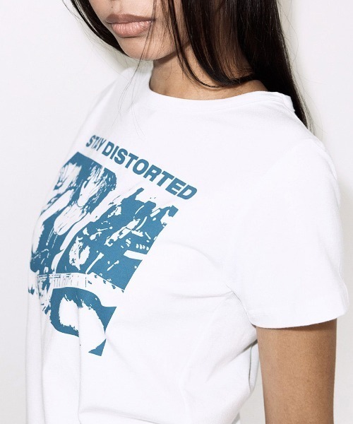 FANCY CLUB(ファンシークラブ)の「A'GEM/9 × .kom 『FANCY CLUB/ファンシークラブ』DISTORT CLUB TEE/ディストートクラブTシャツ(Tシャツ/カットソー・レディース・ホワイト/イエロー・FREE)」の8枚目の写真