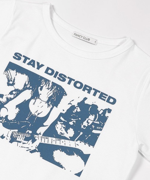 FANCY CLUB(ファンシークラブ)の「A'GEM/9 × .kom 『FANCY CLUB/ファンシークラブ』DISTORT CLUB TEE/ディストートクラブTシャツ(Tシャツ/カットソー・レディース・ホワイト/イエロー・FREE)」の19枚目の写真