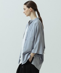 【SLICK/スリック】Linen Like Fabric Dolman Sleeve Shirt/リネンライクファブリックドルマンスリーブシャツ/セットアップ