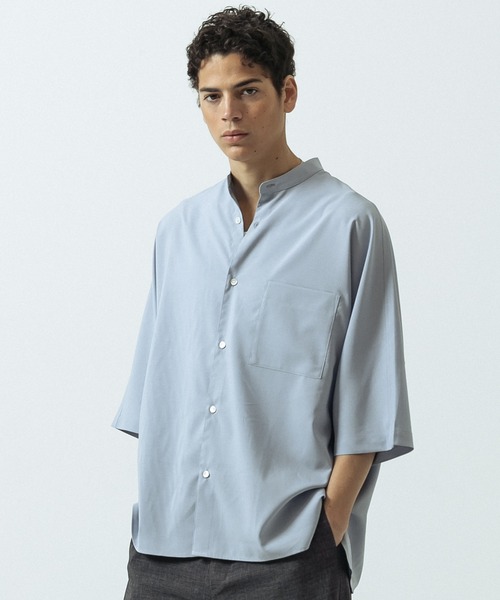 SLICK(スリック)の「【SLICK/スリック】Linen Like Fabric Dolman Sleeve Shirt/リネンライクファブリックドルマンスリーブシャツ(シャツ/ブラウス・メンズ・ベージュ/チャコールグレー/ネイビー/サックスブルー・1/2/3)」の22枚目の写真