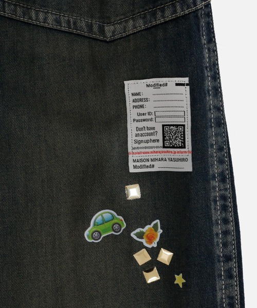 Maison MIHARA YASUHIRO(メゾンミハラヤスヒロ)の「【MIHARAYASUHIRO/ミハラヤスヒロ】BAKER JEANS w STICKER(デニムパンツ・メンズ・インディゴブルー・46/44)」の6枚目の写真
