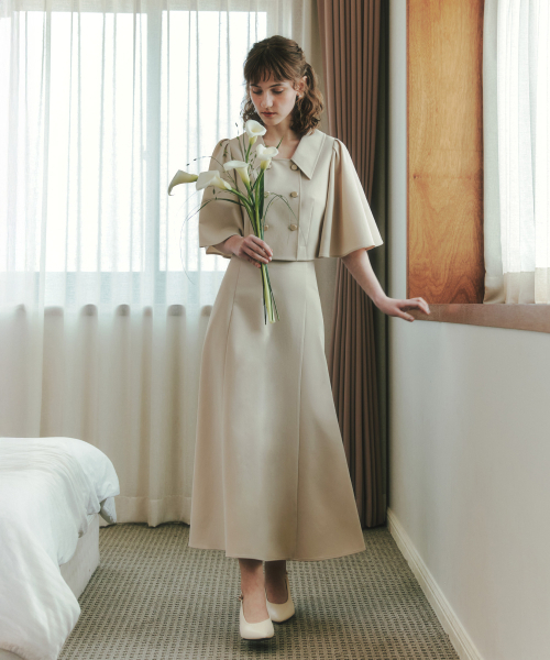 ZEROSTREET（ゼロストリート）の「[2カラー] マーメイドロングスカート（スカート・レディース・ネイビー/Beige・MEDIUM/SMALL/LARGE）」の3枚目の写真