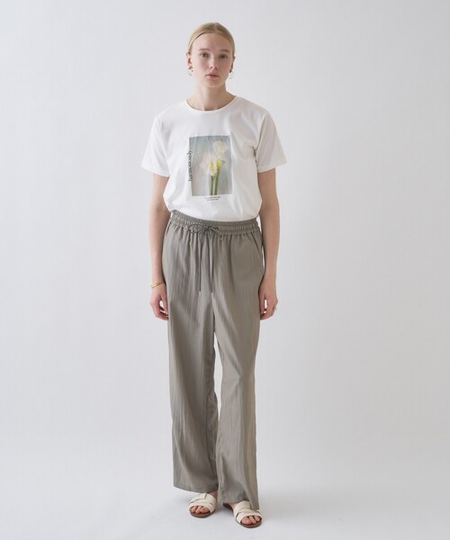 cloenc(クロエンス)の「【セットアップ/マシンウォッシュ】ナイロンワッシャーイージーパンツ(その他パンツ・レディース・ブラック/カーキ・01/02/03)」の12枚目の写真