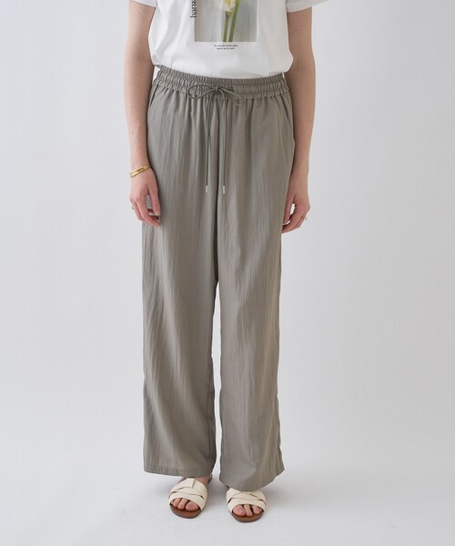 cloenc(クロエンス)の「【セットアップ/マシンウォッシュ】ナイロンワッシャーイージーパンツ(その他パンツ・レディース・ブラック/カーキ・01/02/03)」の13枚目の写真