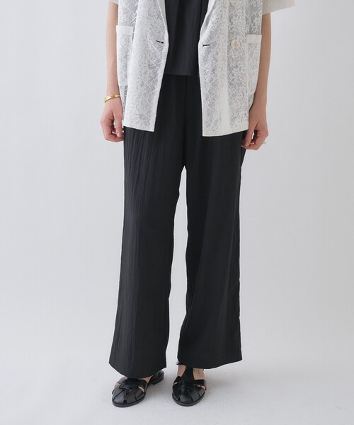 cloenc(クロエンス)の「【セットアップ/マシンウォッシュ】ナイロンワッシャーイージーパンツ(その他パンツ・レディース・ブラック/カーキ・01/02/03)」の21枚目の写真