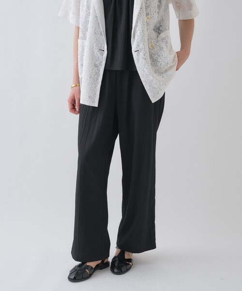 cloenc(クロエンス)の「【セットアップ/マシンウォッシュ】ナイロンワッシャーイージーパンツ(その他パンツ・レディース・ブラック/カーキ・01/02/03)」の22枚目の写真