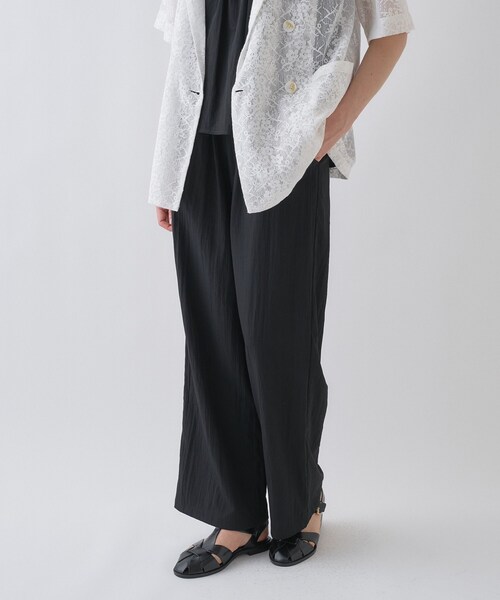 cloenc(クロエンス)の「【セットアップ/マシンウォッシュ】ナイロンワッシャーイージーパンツ(その他パンツ・レディース・ブラック/カーキ・01/02/03)」の17枚目の写真