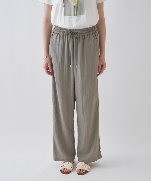 cloenc(クロエンス)の「【セットアップ/マシンウォッシュ】ナイロンワッシャーイージーパンツ(その他パンツ・レディース・ブラック/カーキ・01/02/03)」の21枚目の写真