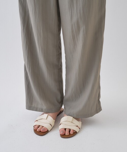 cloenc(クロエンス)の「【セットアップ/マシンウォッシュ】ナイロンワッシャーイージーパンツ(その他パンツ・レディース・ブラック/カーキ・01/02/03)」の7枚目の写真