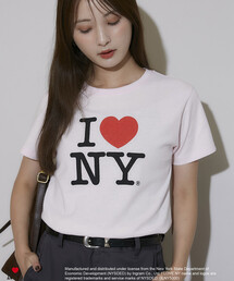 PUBLUX/パブリュクス I LOVE NY ロゴ プリント Tシャツ　限定展開