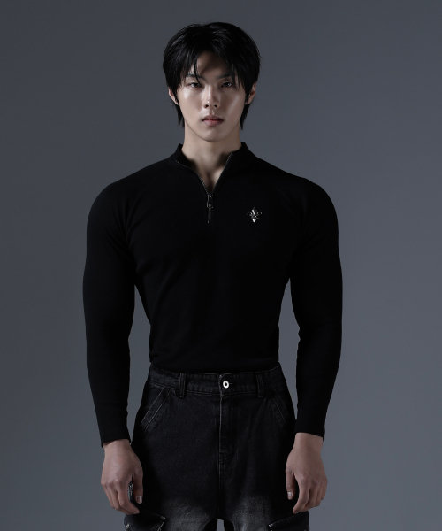 CARMID（カミド）の「アンティーク半ジップ長袖[ブラック]（ニット/セーター・メンズ・その他・1/2/3）」の9枚目の写真