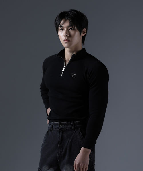 CARMID（カミド）の「アンティーク半ジップ長袖[ブラック]（ニット/セーター・メンズ・その他・1/2/3）」の12枚目の写真