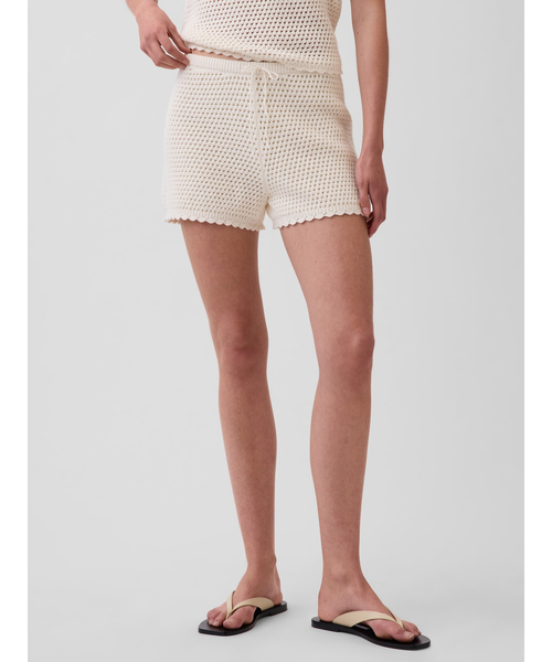 GAP(ギャップ)の「コットン100% クロシェ イージーショートパンツ(その他パンツ・レディース・ブラック/アイボリー・XS/S/M/L/XXS)」の9枚目の写真