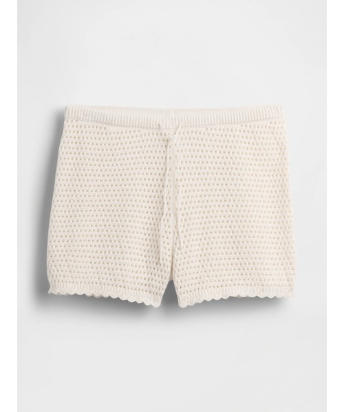 GAP(ギャップ)の「コットン100% クロシェ イージーショートパンツ(その他パンツ・レディース・ブラック/アイボリー・XS/S/M/L/XXS)」の3枚目の写真
