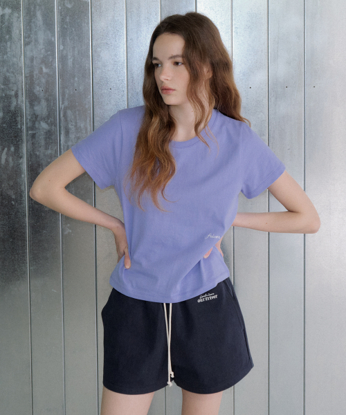 FRIVER07（フリバー07）の「Basic logo round t-shirt [FRSP07TS06]_Light purple（Tシャツ/カットソー・レディース・ライトパープル・FREE）」の2枚目の写真