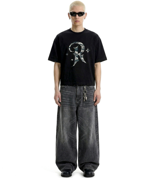 REBRENNER(リブレンナー)の「DTF ミリアル クールコットンクロップ半袖Tシャツ ブラック(Tシャツ/カットソー・メンズ・ブラック・MEDIUM/LARGE/X-LARGE)」の18枚目の写真