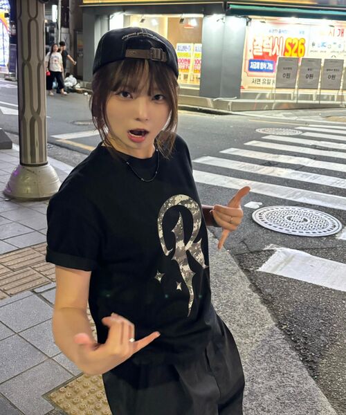 REBRENNER(リブレンナー)の「DTF ミリアル クールコットンクロップ半袖Tシャツ ブラック(Tシャツ/カットソー・メンズ・ブラック・MEDIUM/LARGE/X-LARGE)」の10枚目の写真
