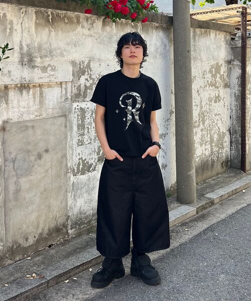 REBRENNER(リブレンナー)の「DTF ミリアル クールコットンクロップ半袖Tシャツ ブラック(Tシャツ/カットソー・メンズ・ブラック・MEDIUM/LARGE/X-LARGE)」の12枚目の写真