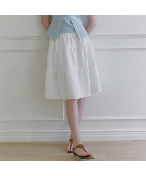 MICANE（ミケーネ）の「ジェリエルカンカンスカート（スカート・レディース・ブラック/アイボリー・LARGE/X-LARGE/XX-LARGE/X-SMALL/SMALL/MEDIUM）」の2枚目の写真