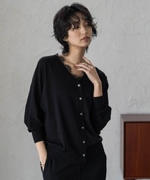 2WAYレースネックニットプルオーバー