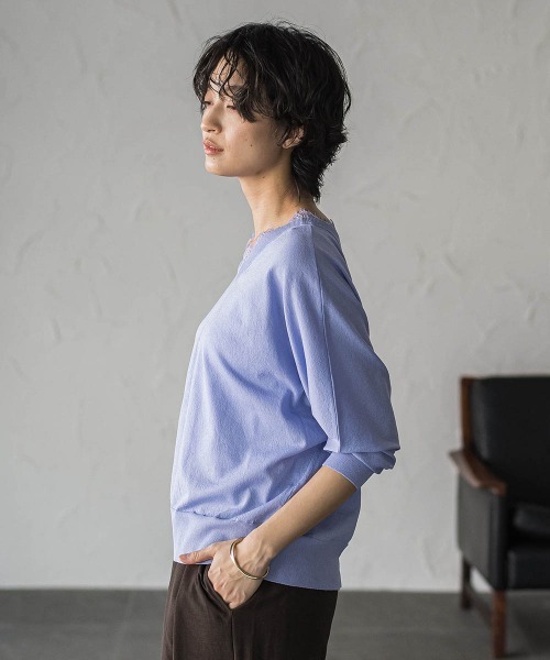 MAYSON GREY(メイソングレイ)の「2WAYレースネックニットプルオーバー(ニット/セーター・レディース・ホワイト/ブラック・M)」の16枚目の写真