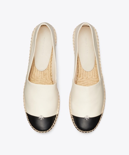TORY BURCH(トリーバーチ)の「キャップトゥ エスパドリーユ ワイド(スリッポン・レディース・ピンク/ホワイト・23cm/24cm/23.5cm/25cm/24.5cm)」の2枚目の写真