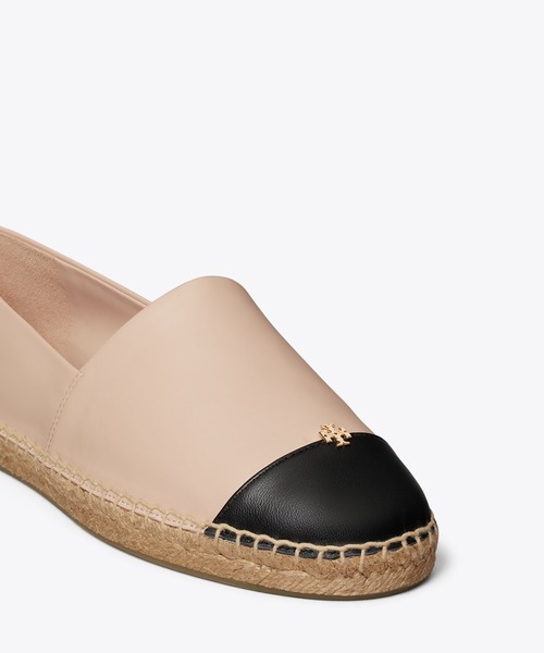 TORY BURCH(トリーバーチ)の「キャップトゥ エスパドリーユ ワイド(スリッポン・レディース・ピンク/ホワイト・23cm/24cm/23.5cm/25cm/24.5cm)」の4枚目の写真