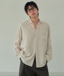 WEDNESDAY OASIS（ウェンズデーオアシス）の「ナチュラルリネンシャツ_NATURAL BEIGE(WB6SH05)（シャツ/ブラウス）」