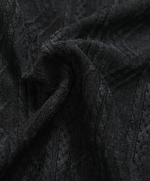CavariA(キャバリア)の「『CavariA/キャバリア』汚し加工ジグザグケーブル半袖クルーネックTEE(Tシャツ/カットソー・メンズ・グレー/ネイビー/ブラック・L/XL/M)」の17枚目の写真