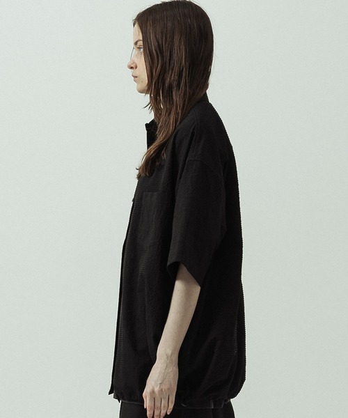 SLICK(スリック)の「【ZOZO限定】SLICK/スリック/Seersucker Gingham Check Drawstring Short Sleeve Shirt/シアサッカーギンガムチェックドローストリングショートスリーブシャツ(シャツ/ブラウス・メンズ・ライトグレー/ブラック/カーキ・1/2/3)」の14枚目の写真