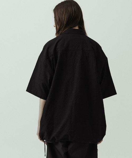 SLICK(スリック)の「【ZOZO限定】SLICK/スリック/Seersucker Gingham Check Drawstring Short Sleeve Shirt/シアサッカーギンガムチェックドローストリングショートスリーブシャツ(シャツ/ブラウス・メンズ・ライトグレー/ブラック/カーキ・1/2/3)」の16枚目の写真