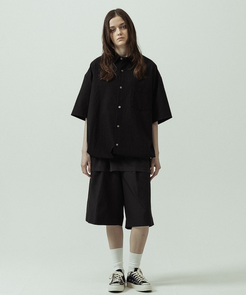 SLICK(スリック)の「【ZOZO限定】SLICK/スリック/Seersucker Gingham Check Drawstring Short Sleeve Shirt/シアサッカーギンガムチェックドローストリングショートスリーブシャツ(シャツ/ブラウス・メンズ・ライトグレー/ブラック/カーキ・1/2/3)」の17枚目の写真