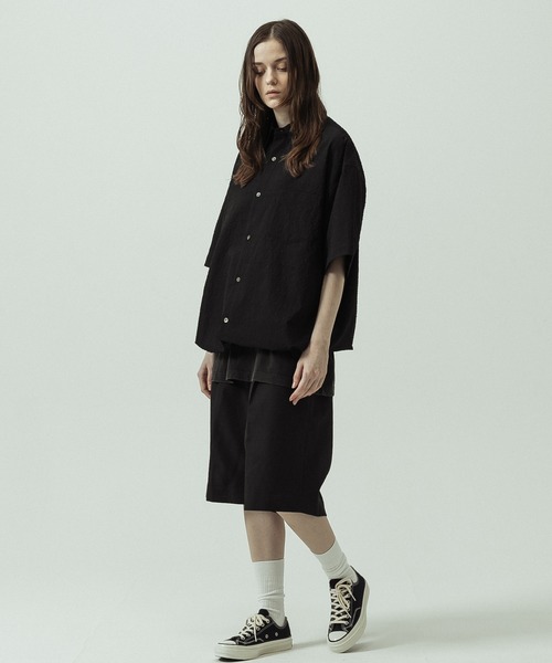 SLICK(スリック)の「【ZOZO限定】SLICK/スリック/Seersucker Gingham Check Drawstring Short Sleeve Shirt/シアサッカーギンガムチェックドローストリングショートスリーブシャツ(シャツ/ブラウス・メンズ・ライトグレー/ブラック/カーキ・1/2/3)」の19枚目の写真