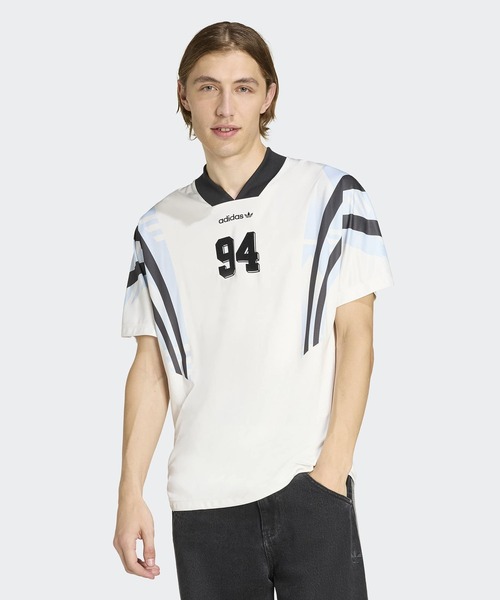 adidas(アディダス)の「adidas/ サンティアゴ AOP インフィル ジャージ / GY297,KE2154 秋服 冬服(Tシャツ/カットソー・メンズ・ホワイト・XL/L/M)」の2枚目の写真
