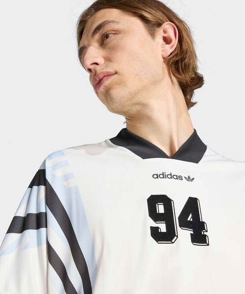 adidas(アディダス)の「adidas/ サンティアゴ AOP インフィル ジャージ / GY297,KE2154 秋服 冬服(Tシャツ/カットソー・メンズ・ホワイト・XL/L/M)」の5枚目の写真