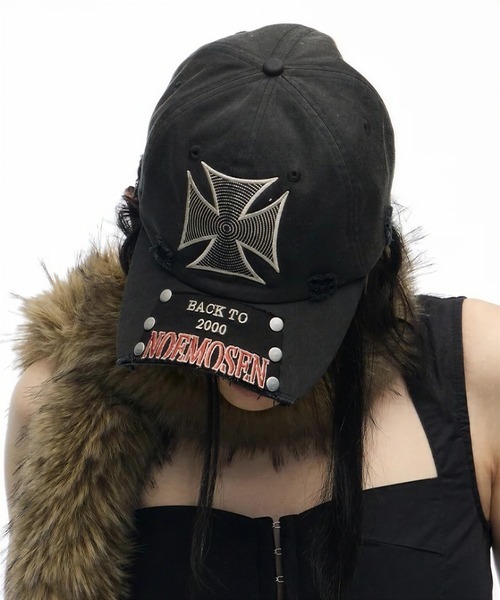 試着のみ美品】A'GEM9.kom 限定SUPPLIERCAPクロスロゴキャップ A'GEM/9 × .kom 『SUPPLIER/サプライヤー』Multiple Cross Denim Cap