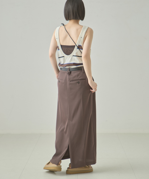 journal standard L'essage(ジャーナルスタンダードレサージュ)の「TanC TOKYO/タンクトウキョウ PIQUE BORDER TANK ROMPERS ロンパース(タンクトップ・レディース・アイボリー・FREE)」の13枚目の写真