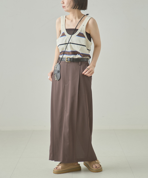journal standard L'essage(ジャーナルスタンダードレサージュ)の「TanC TOKYO/タンクトウキョウ PIQUE BORDER TANK ROMPERS ロンパース(タンクトップ・レディース・アイボリー・FREE)」の7枚目の写真