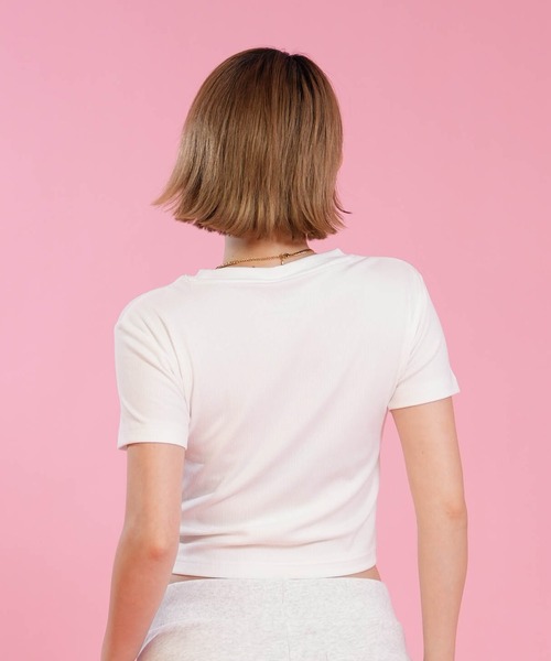 RVCA(ルーカ)の「RVCA/ルーカ 半袖 Tシャツ BG04C216(Tシャツ/カットソー・レディース・ホワイト/ライトピンク/ブラック・M/S)」の6枚目の写真