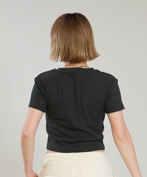 RVCA(ルーカ)の「RVCA/ルーカ 半袖 Tシャツ BG04C216(Tシャツ/カットソー・レディース・ホワイト/ライトピンク/ブラック・M/S)」の12枚目の写真